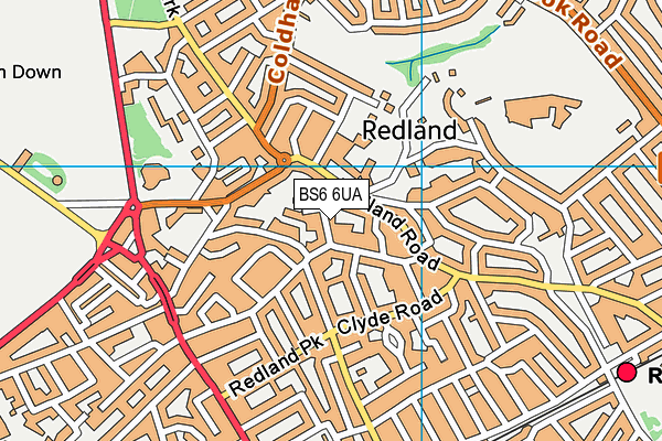 BS6 6UA map - OS VectorMap District (Ordnance Survey) BS6 6UA map - OS VectorMap District (Ordnance Survey)