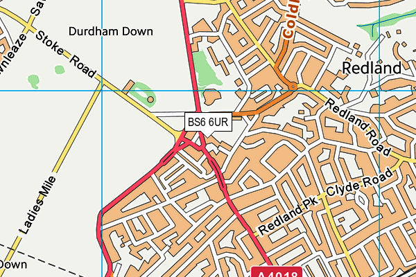 BS6 6UR map - OS VectorMap District (Ordnance Survey) BS6 6UR map - OS VectorMap District (Ordnance Survey)