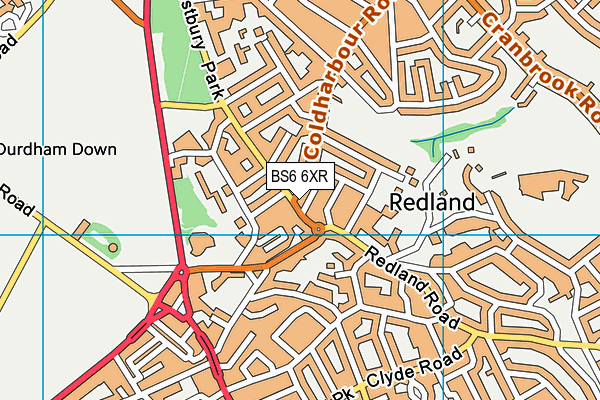 BS6 6XR map - OS VectorMap District (Ordnance Survey) BS6 6XR map - OS VectorMap District (Ordnance Survey)