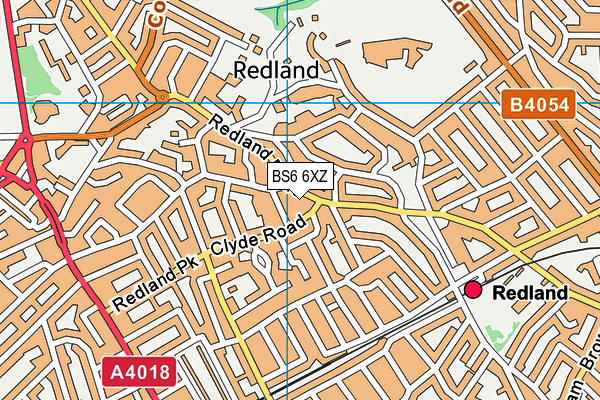 BS6 6XZ map - OS VectorMap District (Ordnance Survey) BS6 6XZ map - OS VectorMap District (Ordnance Survey)