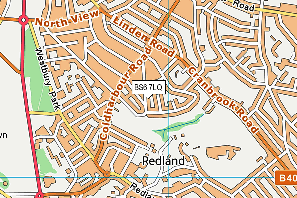 BS6 7LQ map - OS VectorMap District (Ordnance Survey) BS6 7LQ map - OS VectorMap District (Ordnance Survey)
