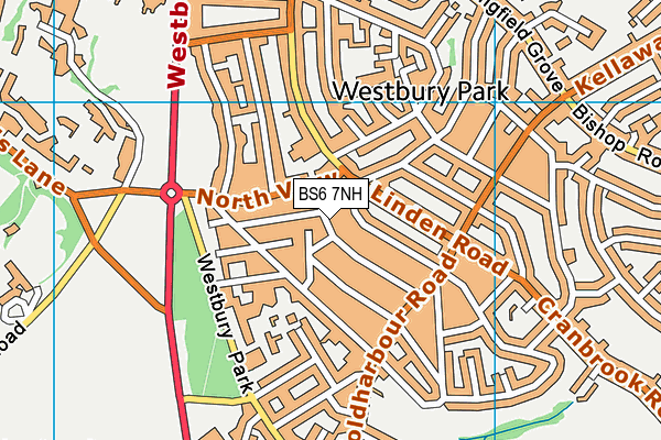 BS6 7NH map - OS VectorMap District (Ordnance Survey)