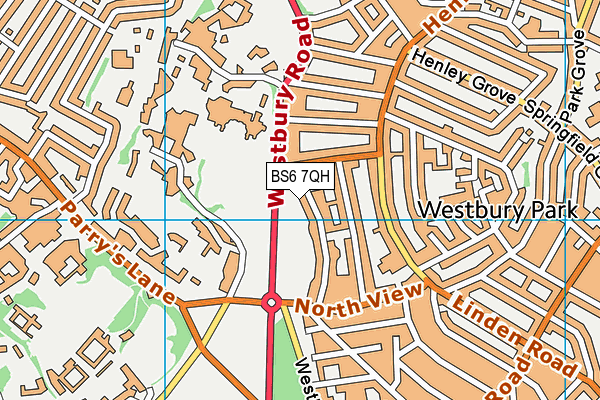 BS6 7QH map - OS VectorMap District (Ordnance Survey) BS6 7QH map - OS VectorMap District (Ordnance Survey)