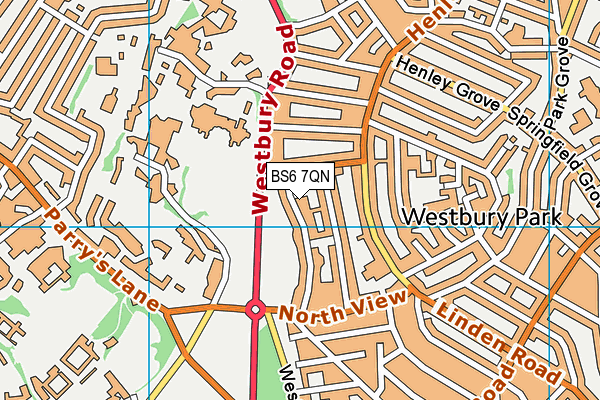 BS6 7QN map - OS VectorMap District (Ordnance Survey) BS6 7QN map - OS VectorMap District (Ordnance Survey)