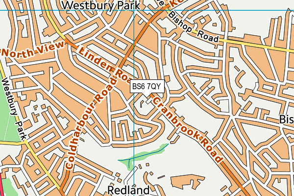 BS6 7QY map - OS VectorMap District (Ordnance Survey)