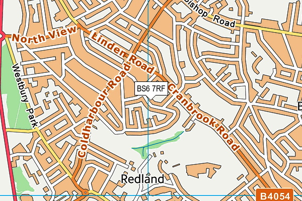 BS6 7RF map - OS VectorMap District (Ordnance Survey)