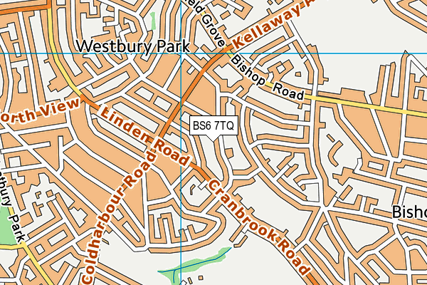 BS6 7TQ map - OS VectorMap District (Ordnance Survey) BS6 7TQ map - OS VectorMap District (Ordnance Survey)