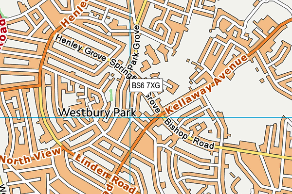 BS6 7XG map - OS VectorMap District (Ordnance Survey) BS6 7XG map - OS VectorMap District (Ordnance Survey)