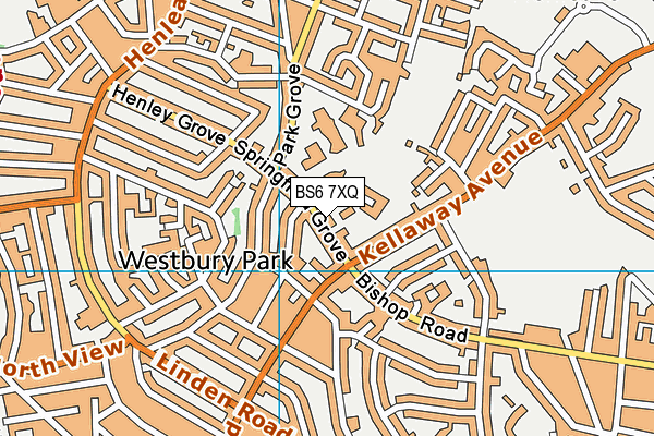 BS6 7XQ map - OS VectorMap District (Ordnance Survey) BS6 7XQ map - OS VectorMap District (Ordnance Survey)