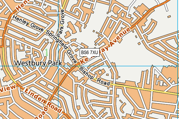 BS6 7XU map - OS VectorMap District (Ordnance Survey) BS6 7XU map - OS VectorMap District (Ordnance Survey)