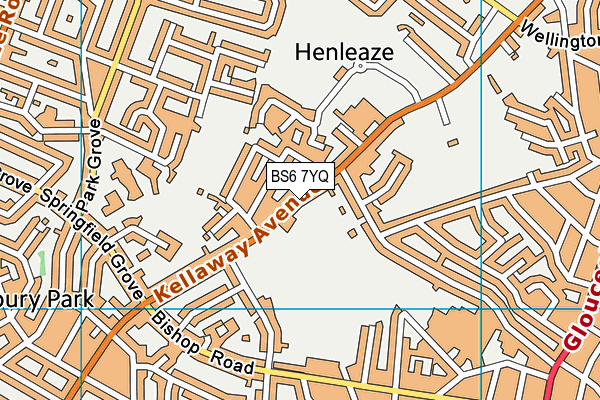 BS6 7YQ map - OS VectorMap District (Ordnance Survey) BS6 7YQ map - OS VectorMap District (Ordnance Survey)