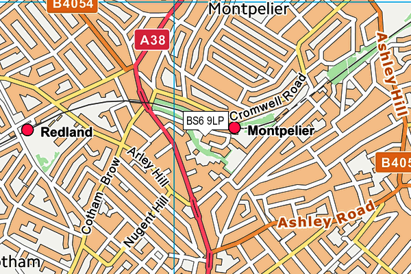 BS6 9LP map - OS VectorMap District (Ordnance Survey) BS6 9LP map - OS VectorMap District (Ordnance Survey)