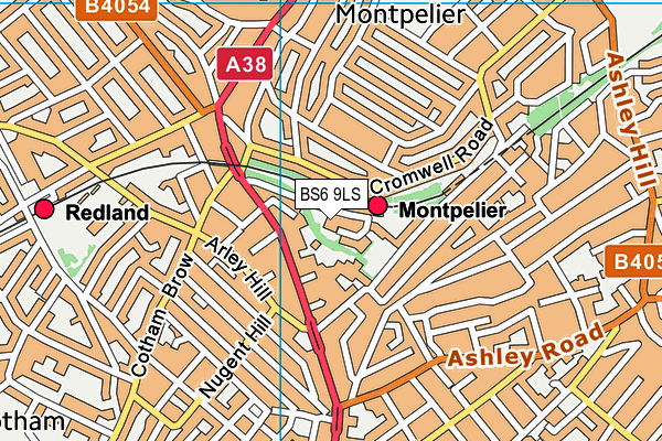 BS6 9LS map - OS VectorMap District (Ordnance Survey) BS6 9LS map - OS VectorMap District (Ordnance Survey)