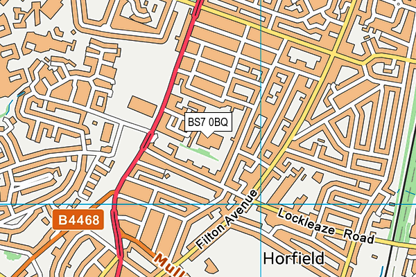 BS7 0BQ map - OS VectorMap District (Ordnance Survey) BS7 0BQ map - OS VectorMap District (Ordnance Survey)
