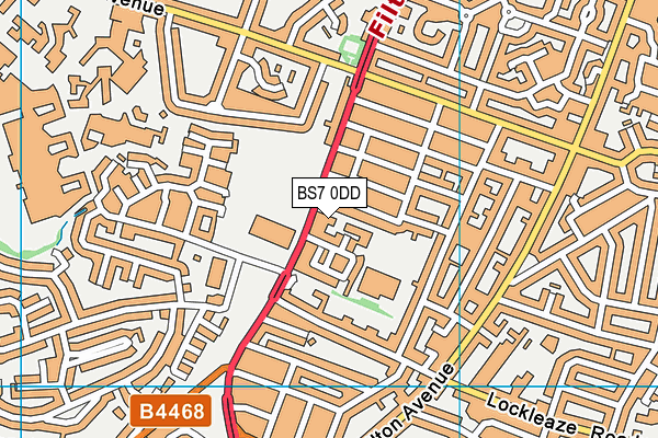 BS7 0DD map - OS VectorMap District (Ordnance Survey) BS7 0DD map - OS VectorMap District (Ordnance Survey)