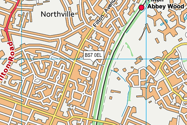 BS7 0EL map - OS VectorMap District (Ordnance Survey) BS7 0EL map - OS VectorMap District (Ordnance Survey)