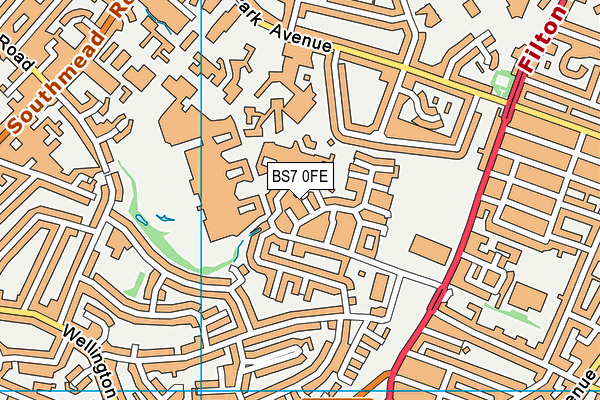 BS7 0FE map - OS VectorMap District (Ordnance Survey) BS7 0FE map - OS VectorMap District (Ordnance Survey)