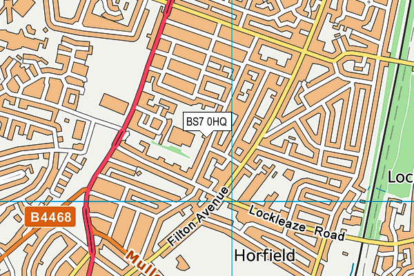 BS7 0HQ map - OS VectorMap District (Ordnance Survey) BS7 0HQ map - OS VectorMap District (Ordnance Survey)