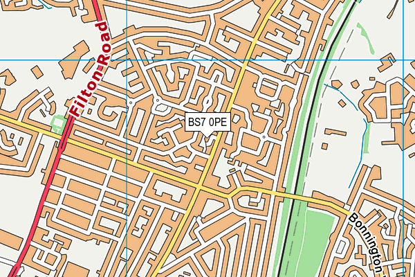 BS7 0PE map - OS VectorMap District (Ordnance Survey) BS7 0PE map - OS VectorMap District (Ordnance Survey)