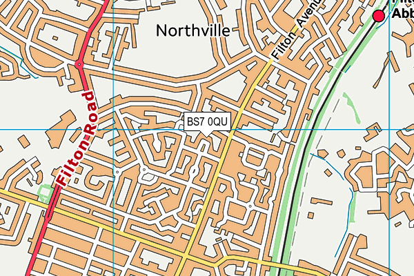 BS7 0QU map - OS VectorMap District (Ordnance Survey) BS7 0QU map - OS VectorMap District (Ordnance Survey)