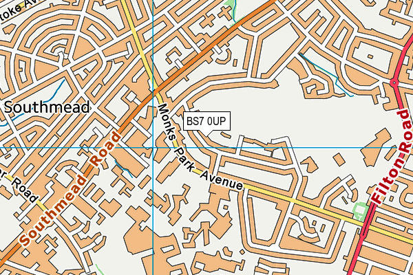BS7 0UP map - OS VectorMap District (Ordnance Survey) BS7 0UP map - OS VectorMap District (Ordnance Survey)