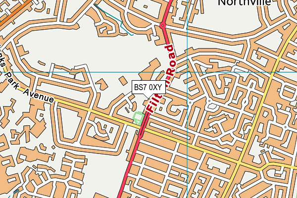 BS7 0XY map - OS VectorMap District (Ordnance Survey) BS7 0XY map - OS VectorMap District (Ordnance Survey)