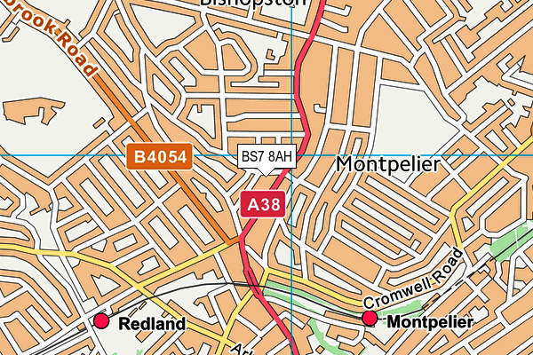 BS7 8AH map - OS VectorMap District (Ordnance Survey) BS7 8AH map - OS VectorMap District (Ordnance Survey)