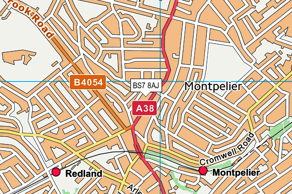 BS7 8AJ map - OS VectorMap District (Ordnance Survey) BS7 8AJ map - OS VectorMap District (Ordnance Survey)