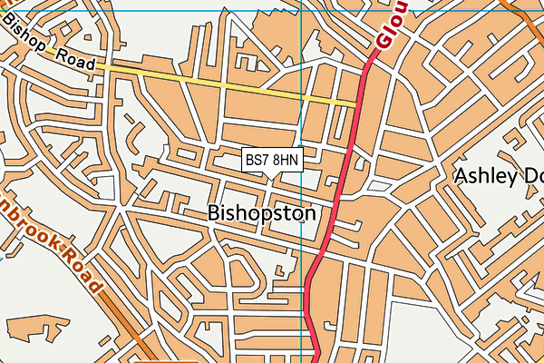 BS7 8HN map - OS VectorMap District (Ordnance Survey) BS7 8HN map - OS VectorMap District (Ordnance Survey)