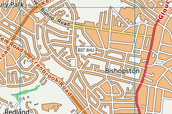 BS7 8HU map - OS VectorMap District (Ordnance Survey) BS7 8HU map - OS VectorMap District (Ordnance Survey)