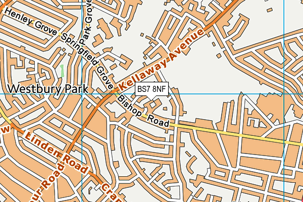 BS7 8NF map - OS VectorMap District (Ordnance Survey) BS7 8NF map - OS VectorMap District (Ordnance Survey)