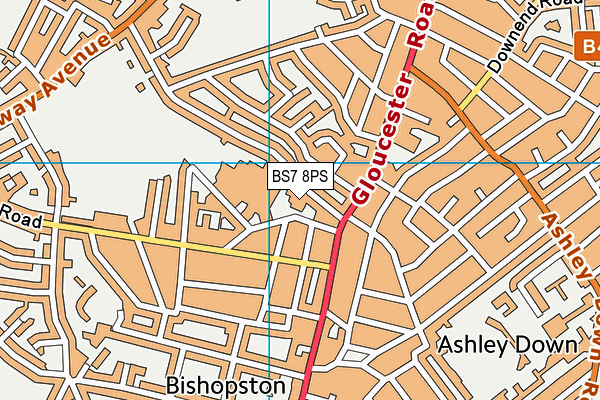 BS7 8PS map - OS VectorMap District (Ordnance Survey) BS7 8PS map - OS VectorMap District (Ordnance Survey)
