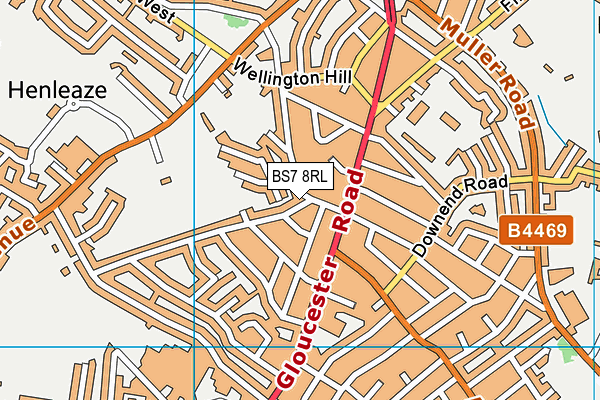 BS7 8RL map - OS VectorMap District (Ordnance Survey) BS7 8RL map - OS VectorMap District (Ordnance Survey)