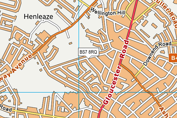 BS7 8RQ map - OS VectorMap District (Ordnance Survey) BS7 8RQ map - OS VectorMap District (Ordnance Survey)