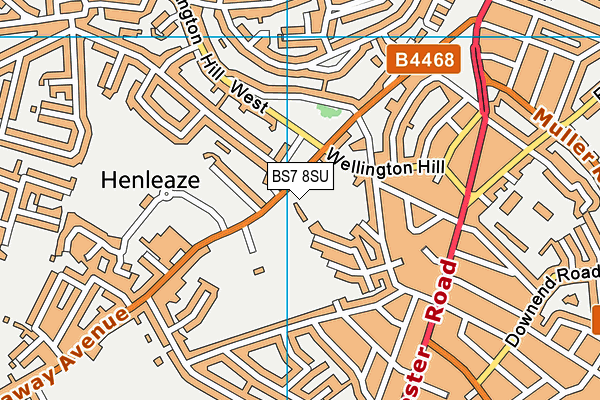 BS7 8SU map - OS VectorMap District (Ordnance Survey) BS7 8SU map - OS VectorMap District (Ordnance Survey)