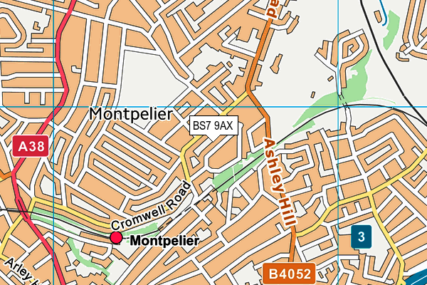 BS7 9AX map - OS VectorMap District (Ordnance Survey) BS7 9AX map - OS VectorMap District (Ordnance Survey)