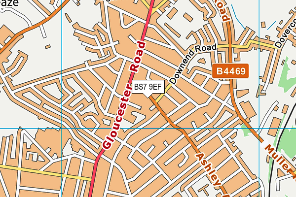 BS7 9EF map - OS VectorMap District (Ordnance Survey) BS7 9EF map - OS VectorMap District (Ordnance Survey)