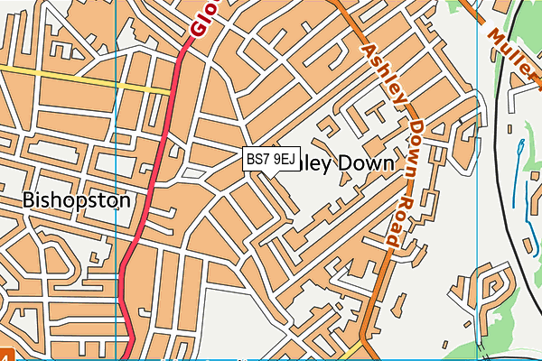 BS7 9EJ map - OS VectorMap District (Ordnance Survey) BS7 9EJ map - OS VectorMap District (Ordnance Survey)