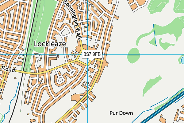 BS7 9FB map - OS VectorMap District (Ordnance Survey) BS7 9FB map - OS VectorMap District (Ordnance Survey)