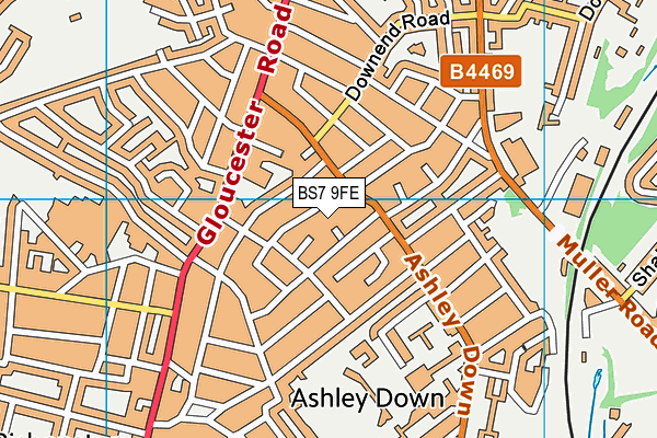 BS7 9FE map - OS VectorMap District (Ordnance Survey)