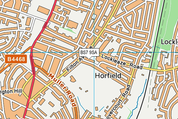 BS7 9SA map - OS VectorMap District (Ordnance Survey) BS7 9SA map - OS VectorMap District (Ordnance Survey)