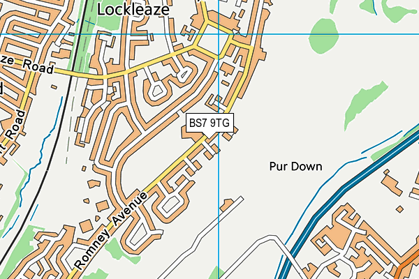 BS7 9TG map - OS VectorMap District (Ordnance Survey) BS7 9TG map - OS VectorMap District (Ordnance Survey)