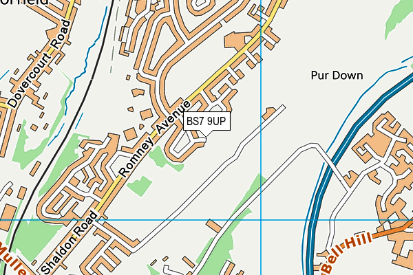 BS7 9UP map - OS VectorMap District (Ordnance Survey) BS7 9UP map - OS VectorMap District (Ordnance Survey)
