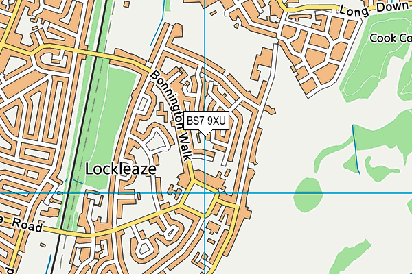 BS7 9XU map - OS VectorMap District (Ordnance Survey) BS7 9XU map - OS VectorMap District (Ordnance Survey)