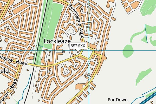 BS7 9XX map - OS VectorMap District (Ordnance Survey) BS7 9XX map - OS VectorMap District (Ordnance Survey)