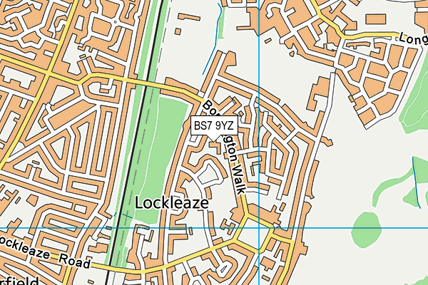 BS7 9YZ map - OS VectorMap District (Ordnance Survey) BS7 9YZ map - OS VectorMap District (Ordnance Survey)