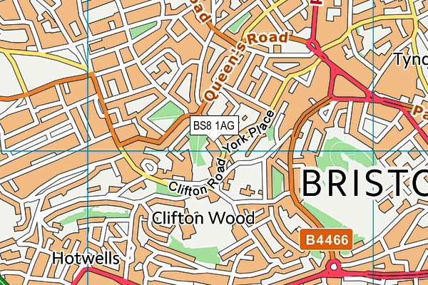 BS8 1AG map - OS VectorMap District (Ordnance Survey) BS8 1AG map - OS VectorMap District (Ordnance Survey)