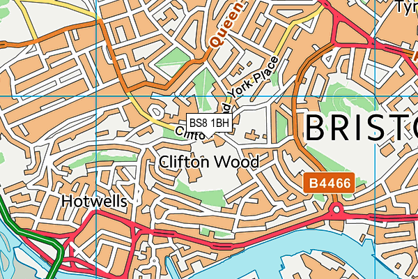 BS8 1BH map - OS VectorMap District (Ordnance Survey) BS8 1BH map - OS VectorMap District (Ordnance Survey)