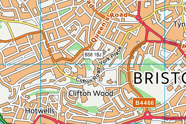 BS8 1BJ map - OS VectorMap District (Ordnance Survey) BS8 1BJ map - OS VectorMap District (Ordnance Survey)
