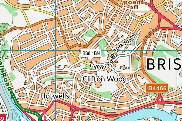 BS8 1BN map - OS VectorMap District (Ordnance Survey) BS8 1BN map - OS VectorMap District (Ordnance Survey)